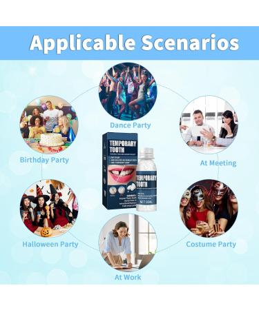 DMNQ Temporary Tooth Repair Kit | Artificial Teeth & Dental Care Set for Missing & Broken Teeth | Complete Oral Tools Included - Buy Online on GoSupps.com