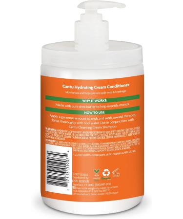 Cantu Hydrating Cream Conditioner 709g - Salon Size (Pack of 1) - Buy Online on GoSupps.com