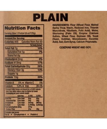 PretzelHaus Bakery Authentic Bavarian Soft Pretzel - 10 Pack, 6 Ounce Each - Buy Online on GoSupps.com