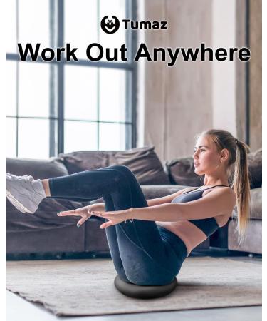 Tumaz Wobble Cushion - Improve Sitting Posture, Stay Focused | Sensory Kids Balance Disc for Core Strength | Extra Thick Wobble Board - Black - Buy Online on GoSupps.com