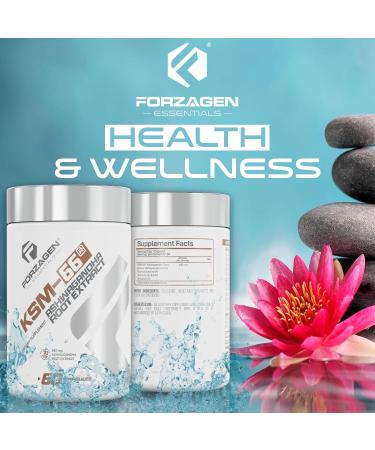 Forzagen KSM-66 Ashwagandha Root Extract Capsules 600mg 60 Count - Buy Online on GoSupps.com