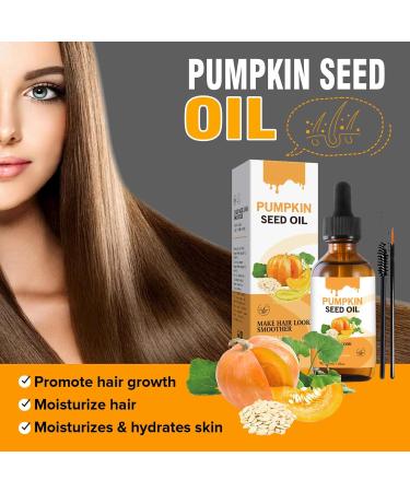 Pumpkin Seed Oil for Hair Growth Pure Cold Pressed Pumpkin Seed Oil Moisturize Scalp and Promote Hair Growth Strengthen Hair Root Hair Growth Oil for Women & Men - Buy Online on GoSupps.com