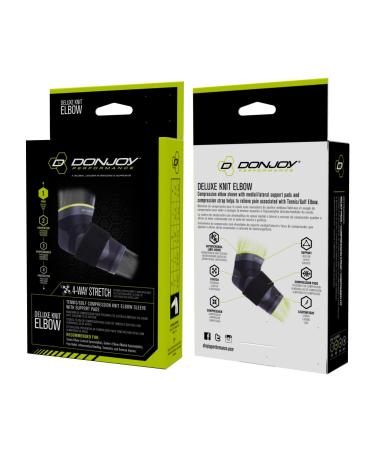 Buy DonJoy Performance Deluxe Knit Elbow Sleeve for Golfer's & Tennis Elbow - Medium with Compression Strap - International Shipping Available - Buy Online on GoSupps.com