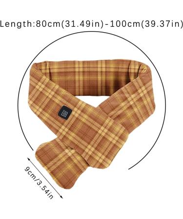 FNKDOR 2022 Fashion Intelligent Heating Scarf - USB Electric Warm Pressure Neck Protection for Cold Winter - Orange - Buy Online on GoSupps.com