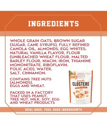 Creative Snacks Honey Pecan Granola Clusters - 12 oz Bag | Healthy Snack & Cereal Option - Buy Online on GoSupps.com