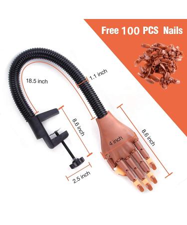 Flexible False Fake Nail Training Practice Hand - Manicure DIY Practice Tool - Buy Online on GoSupps.com