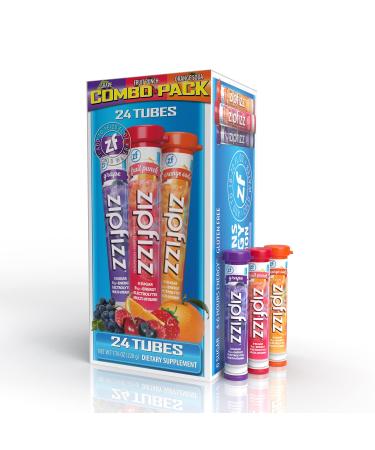 Zipfizz Energy Drink Mix  Electrolyte Hydration Powder with B12 and Multi Vitamin  Combo Pack (24 Pack) Combo 24 Count (Pack of 1) - Buy Online on GoSupps.com