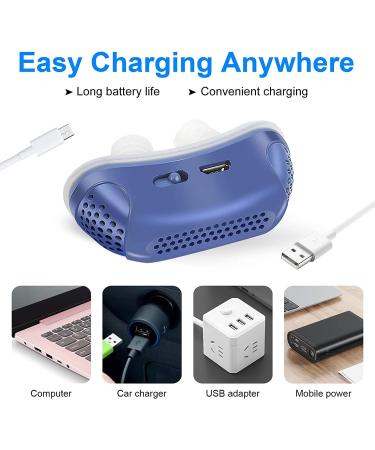 Variable Snore Solution Wind Speed Double Eddy Current Anti Snoring Device - Blue - Buy Online on GoSupps.com