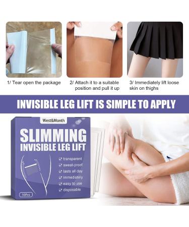 Thigh Lift Tape Transparent Lifting Adhesive Bandage for Sagging Skin | Waterproof & Ultra Thin | 20pcs Disposable Stickers - Buy Online on GoSupps.com