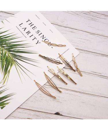 Messen Geometric Hair Pins Set - Minimalist Metal Hair Clips for Women (8 Pieces, Style 7) - Buy Online on GoSupps.com