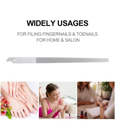 8 Pack Stainless Steel Diamond Nail File Set - Double Sided Metal Buffer for Fingernails and Toenails - Manicure Pedicure Tools for Salon and Home - 8 Inches - Buy Online on GoSupps.com