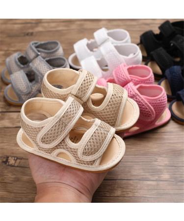 RVROVIC Baby Sandals | Soft Anti-Slip Rubber Sole | Toddler First Walkers | 6-12 Months | Khaki - Buy Online on GoSupps.com
