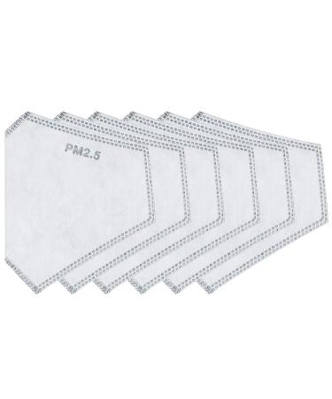 DEBRIEF ME - Pack of 6 PM 2.5 Mask Filters Mask Filters USA Certified Tested Face Mask Filters Filters - 6-pack