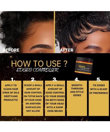 Strong Hold Hair Styling Gel 100ml Strong Non-Greasy Hair Gel Edge Controls Gel for Afro Hair Edge Control Gel for Women Edge The Control Hair Gel for Women Hair Styling Products (3pc) - Buy Online on GoSupps.com