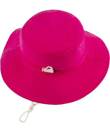 LANGZHEN Baby Girls Sun Protection Hat, Wide Brim Toddler Kids Summer Play Hat - Rose, 2-4 Years - Buy Online on GoSupps.com