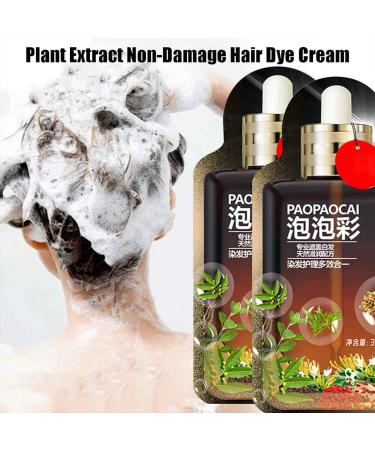 SHENGZE 10 Packs Satywig Hair ColorPlant Hair DyePlant Extract NonDamaging Hair Dye CreamNatural Plant Hair Dye ShampooPlant Hair Dye Cream Coffee - Buy Online on GoSupps.com