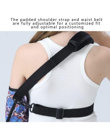 Breathable Kids Arm Sling for Elbow Injury - Adjustable Waist Belt Pediatric Support for Broken Arm & Rotator Cuff - Rose - Child Size - Buy Online on GoSupps.com