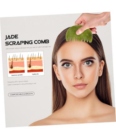 Tovinanna Jade Comb & Scalp Massager - 1pc Hair Massage Tool for Ultimate Relaxation - Buy Online on GoSupps.com