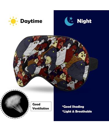 Shop Chicken Love Sleep Mask | Cute Travel Eye Shade with Adjustable Strap for Restful Sleep - Buy Online on GoSupps.com
