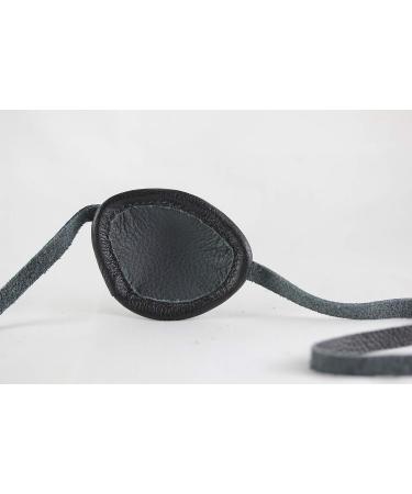 Buy Premium Leather Eyepatch for Left Eye - Full Grain Adjustable Comfortable Sanitary - Made in USA - Buy Online on GoSupps.com