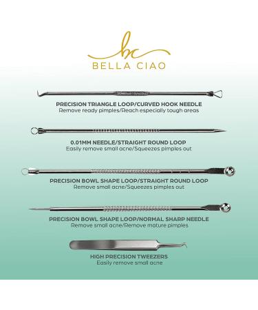 Bella Ciao 11-PC Gentle Face Steamer for Deep Cleaning | Proactive Acne Treatment | Unclogs Pores, Treats Allergies | Includes Needles & Tweezers - Buy Online on GoSupps.com