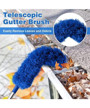 FUNFOB Gutter Cleaning Brush Roofing Tool with Telescopic Pole 8.2Ft Blue - Buy Online on GoSupps.com