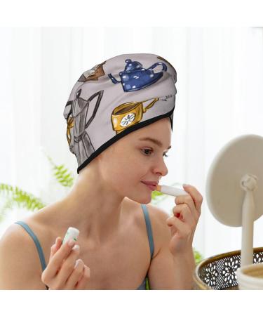 Shop Antique Vintage Teapot & Coffee Grinder | Super Absorbent Microfiber Hair Towel Wrap for Women Perfect for Long Curly & Thick Hair - Buy Online on GoSupps.com