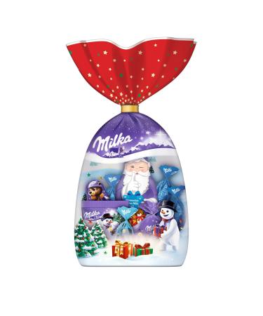 Milka Milka - Assortment of Alpine Milk Chocolates - Christmas Chocolates - 1 Bag of 126 g