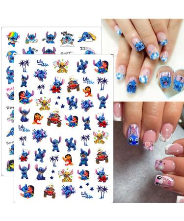Cute 3D Self-Adhesive Nail Art Stickers - 6 Sheets Cartoon Designer Decals for DIY Acrylic Nail Decorations - Kawaii Nail Supplies for Women and Girls - Buy Online on GoSupps.com