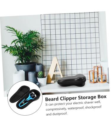 FRCOLOR PU Leather Shaving Bag - Travel Storage for Barber Clippers & Grooming Essentials - Anti-Stress Men's Shaver Pocket - Buy Online on GoSupps.com