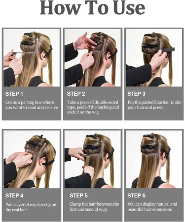 EBANKU 240Pcs Double Sided Hair Tape - Hair Extension Tape Tabs for Lace Wig, Toupee, Hair Weft - Black - Buy Online on GoSupps.com