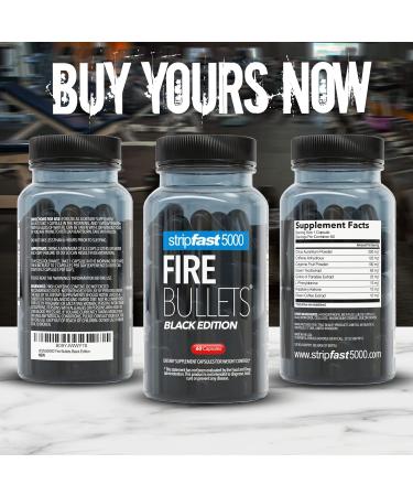 Fire Bullets Max Strength Black Edition - Keto Friendly for Women & Men | 30 Days Supply - Buy Online on GoSupps.com