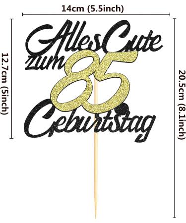 Sumerk 85th Birthday Cake Topper | Happy 85th Birthday Decoration for Men & Women | Celebrate 85 Years with Style! - Buy Online on GoSupps.com