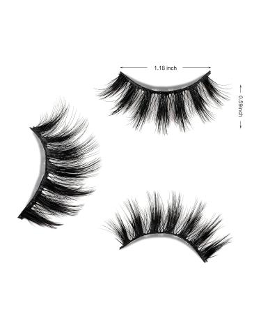 5 Pairs 3D False Eyelashes | Handmade Natural Black Long Reusable Eyelashes with Invisible Band - Shop Internationally! - Buy Online on GoSupps.com