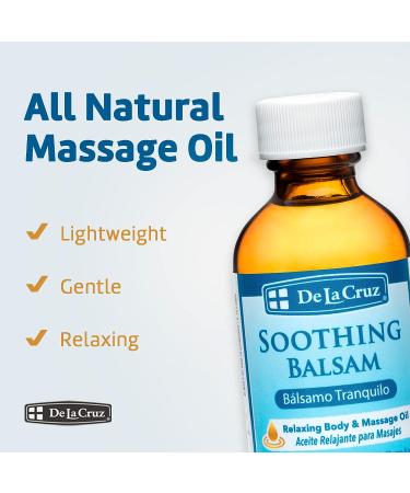 De La Cruz Soothing Balsam Massage Oil (Balsamo Tranquilo) - 2 FL OZ - Made in USA - Buy Online on GoSupps.com