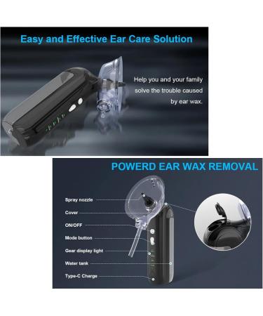 Outfany Earclean Pro & Welnax Electric Ear Cleaner - 2024 Water-Powered Ear Wax Removal IPX7 Waterproof 4 Pressure Modes - Buy Online on GoSupps.com