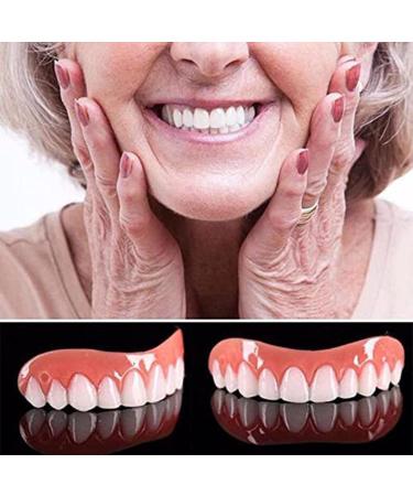 Perfect Smile Dentures Pebbles - Cosmetic Veneers & Temporary Prostheses for Men & Women | 6 Pairs of Reusable Tooth Whitener - Buy Online on GoSupps.com
