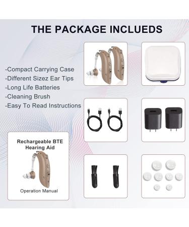 Hearing Aids for Seniors Rechargeable with Noise Cancelling  AMERFIST Personal Hearing Amplifier for Adults Severe Hearing Loss  G25 Digital Ear Hearing Assist Devices with Volume Control(Brown) - Buy Online on GoSupps.com
