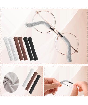 Ouligay Anti-Slip Knitted Cotton Glasses Ear Pads - 3 Pairs of Soft Elastic Pillows for Sunglasses & Reading Glasses - International Shipping Available - Buy Online on GoSupps.com