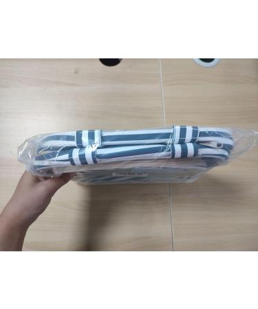 Narwey Hanging Travel Toiletry Bag for Women - Blue Stripe Medium Size Organizer for Cosmetics and Makeup - Ideal Travel Accessory - Buy Online on GoSupps.com