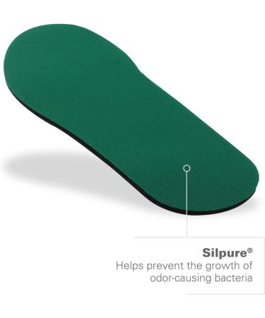 Rx Comfort Thin Lightweight Cushioning Orthotic Insole - Green Women's 9-10.5/Men's 8-9.5 - Buy Online on GoSupps.com