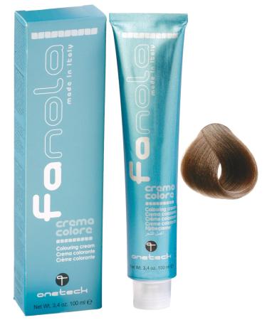 Fanola dye 7.1 ash Blond 100 mL - Professional dye Permanent Coloring Cream Hair Hair - Color Uniform and Bright - | Ash Blue 100 ml (Pack of 1)