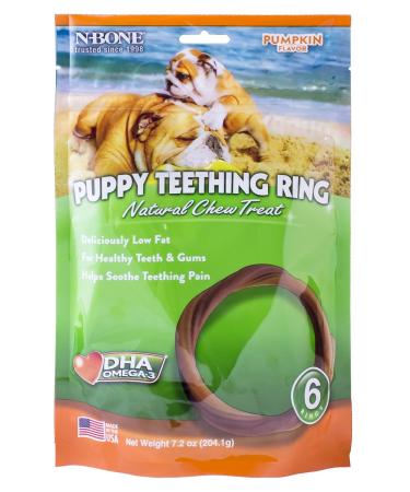 N-Bone Puppy Teething Ring Pumpkin Flavor (12 Pack)
