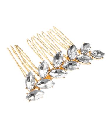 minkissy Fashionable Diamond Hair Accessories Hair Clips Wedding Decor Wedding Hair Accessories Hair Pin Hair Barrettes Bridal Hair Clip Bride Hair Comb Crystal Girl