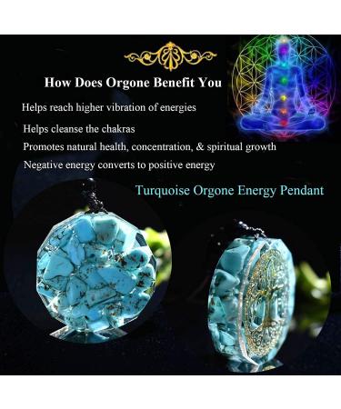 Tree of Life Orgonite Energy Pendant Reiki Chakra Necklace Stone chakra stone - Buy Online on GoSupps.com