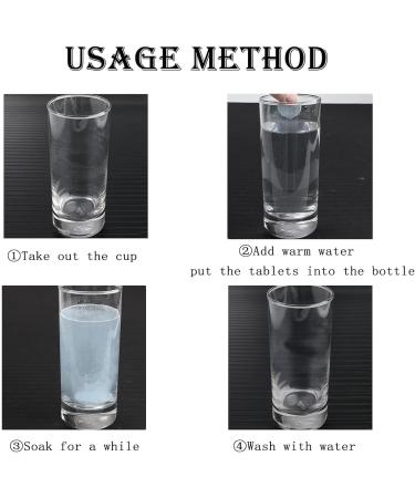 36 PCS Water Bottle Cleaning Tablets Bottle Cleaning Tablets Strong Cleaning Power Sterilising Tablets Water Tablets Water Bottle Cleaner Easy to Use - Individual Packaging (Pack of 36) - Buy Online on GoSupps.com