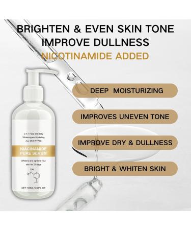 Dark Spot Correcting Glow Serum - Niacinamide Serum - Hyaluronic Acid Serum for Face - Skin Care - Face Serum for Women - Deeply Hydrating Serum - Face Serum for Anti-Ageing and Wrinkle Shrink Pores - Buy Online on GoSupps.com