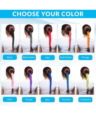 Wrapter Sports & Motorcycle Ponytail Wrap - Black - Buy Online on GoSupps.com