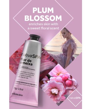 Boticario Nativa Spa Plum Flower Hand Moisturizing Cream 75g - 2.64 Oz - Buy Online on GoSupps.com