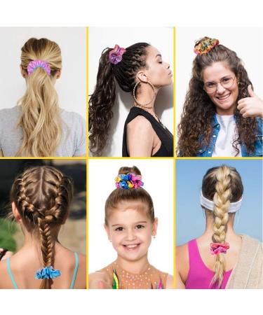 OCATO 24Pcs Shiny Metallic Hair Scrunchies for Girls - Cute Elastic Hair Bands for Ponytails - Hair Accessories with Gift Bag - Ideal for Gym, Dance, Party - Buy Online on GoSupps.com